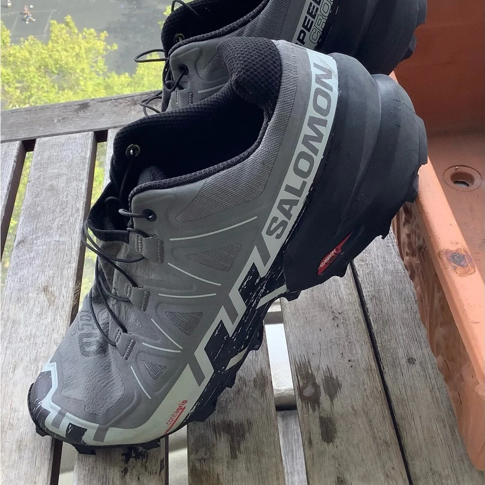 Salomon Speedcross 6 Men's Black and Gray Hiking Athletic Shoes Sz 9.5 - Picture 3 of 6